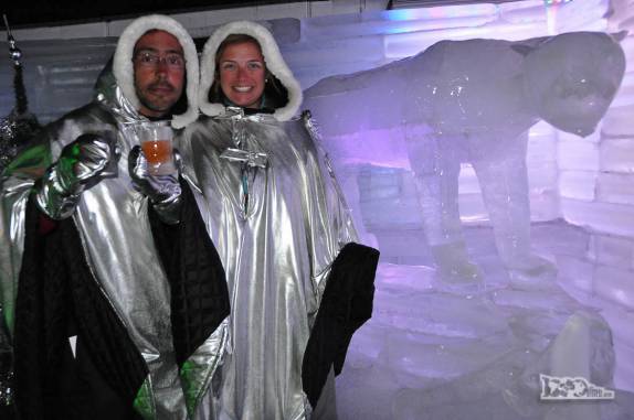 Visita a um bar congelado, o Glaciobar, em El Calafate, no sul da Argentina